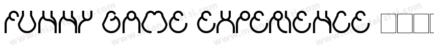 FUNNY GAME EXPERIENCE字体转换